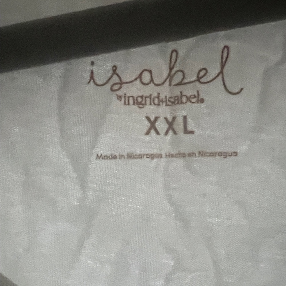 Isabel by Ingrid & Isabel White Top XXL